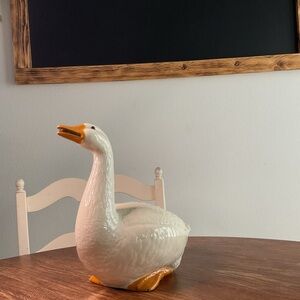 Large Ceramic Goose Figurine